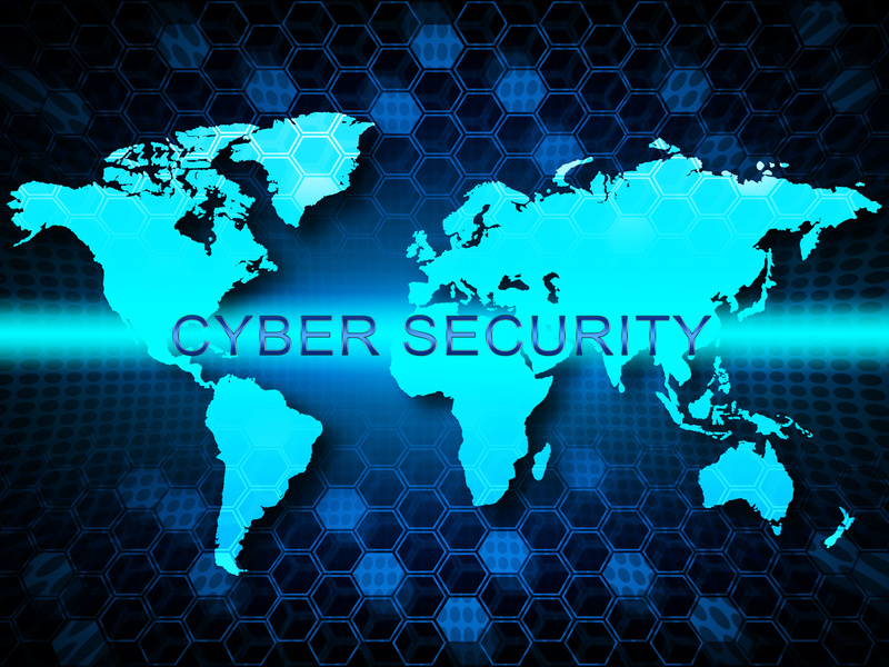 Cybersecurity Concept Digital Cyber Security 2d Illustration